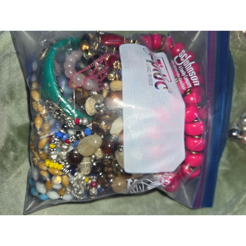Mixed Jewelry Lot Beaded Necklaces Earrings Bangles Boho Statement